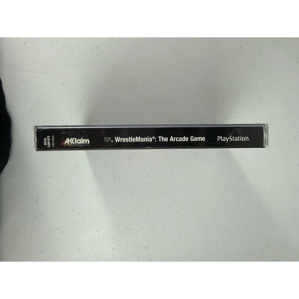 WWF Wrestlemania The Arcade Game Long Box PS1 + Registration Card Complete